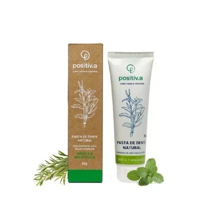 Pasta de dente mental e melaleuca