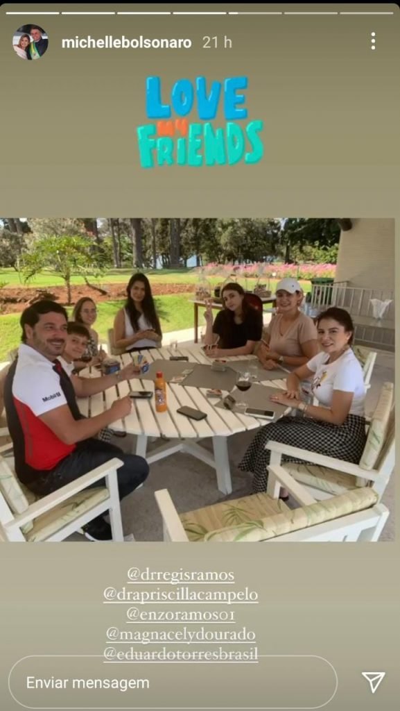 Almoço de dia das mães no Alvorada
