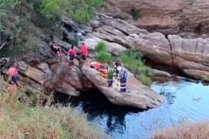 Afogamento aconteceu na Cachoeira do Cambota, em MG