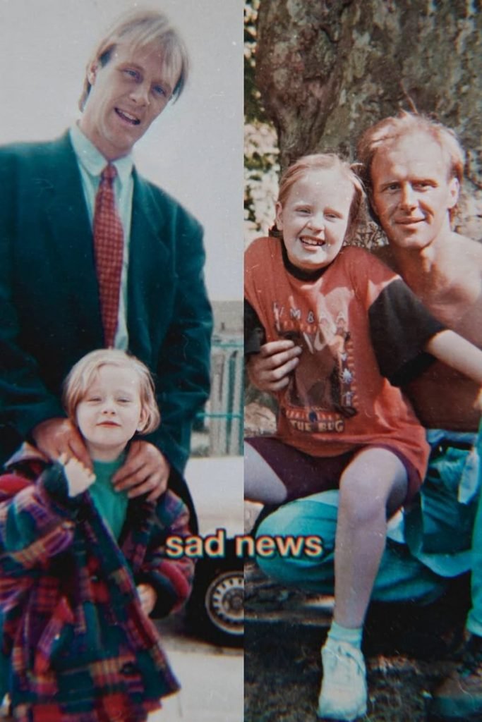 Adele com o pai Mark Evans