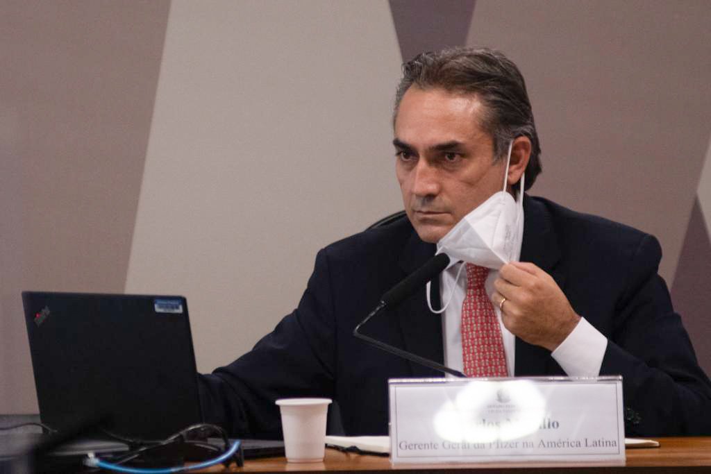 Depoimento do gerente-geral da Pfizer na América Latina, Carlos Murillo para a Comissão da Cpi da Covid 2