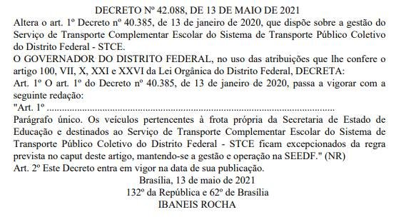 Decreto transporte