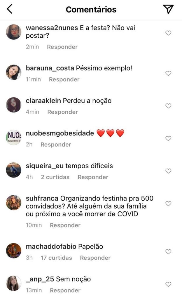 Críticas a promoter Carol Sampaio