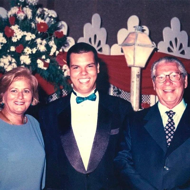 Bruno Covas e os avós Mário e Lila