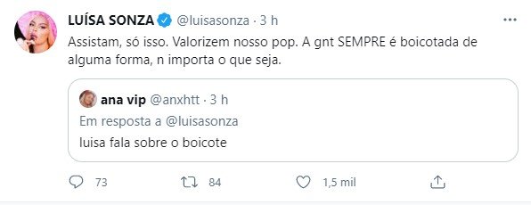 Luisa Sonza tweet