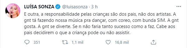 Luisa Sonza tweet