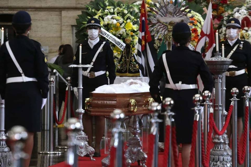 Velório do prefeito de São Paulo, Bruno Covas, neste domingo (16/5)