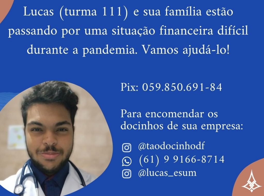 Estudante de medicina pens em desistir do curso para trabalhar