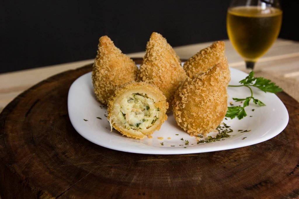 Coxinha de camarão do Toque de Mar