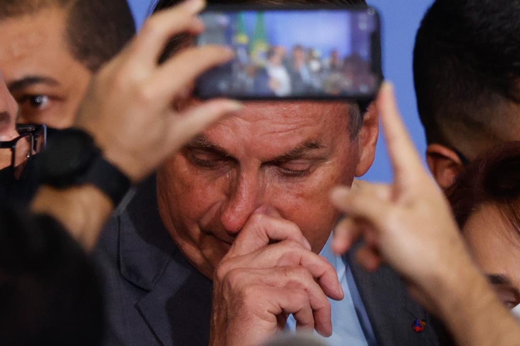 presidente jair bolsonaro durante lançamento do Programa Gigantes do Asfalto no palácio do Planalto