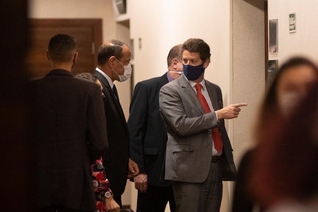 Ricardo Salles, ministro do Meio Ambiente, participou de evento no centro de Brasília, no dia em que se tornou alvo de operação da PF