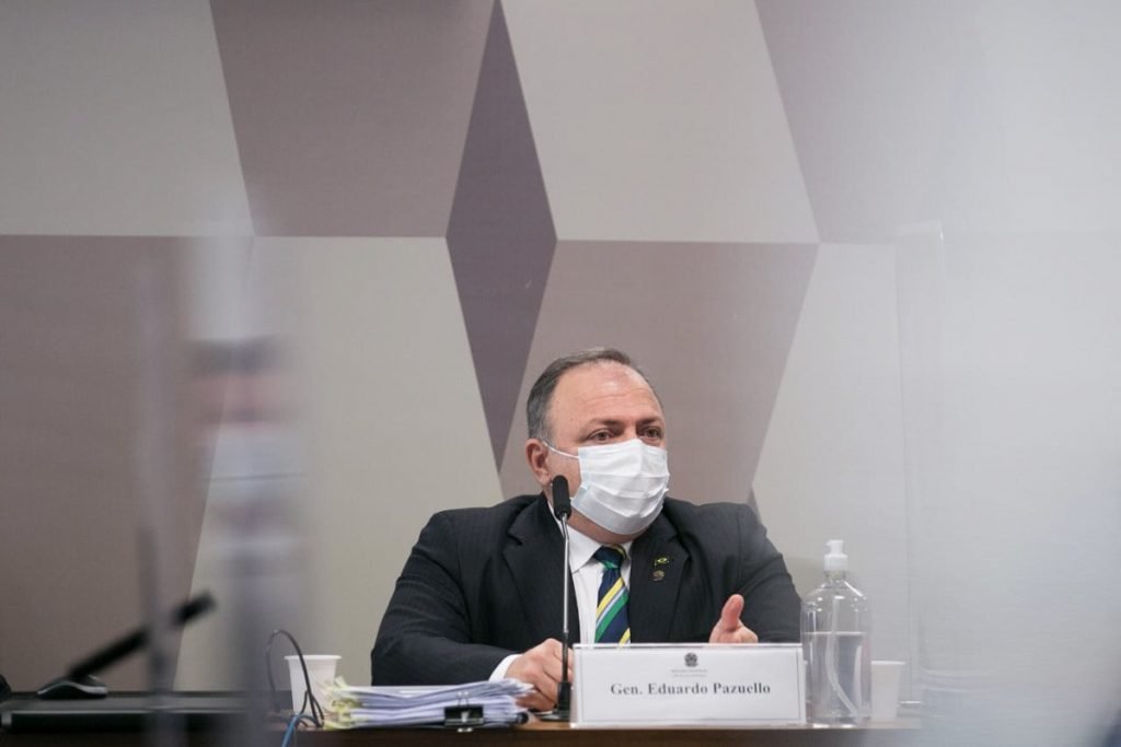 Pazuello na CPI da Covid