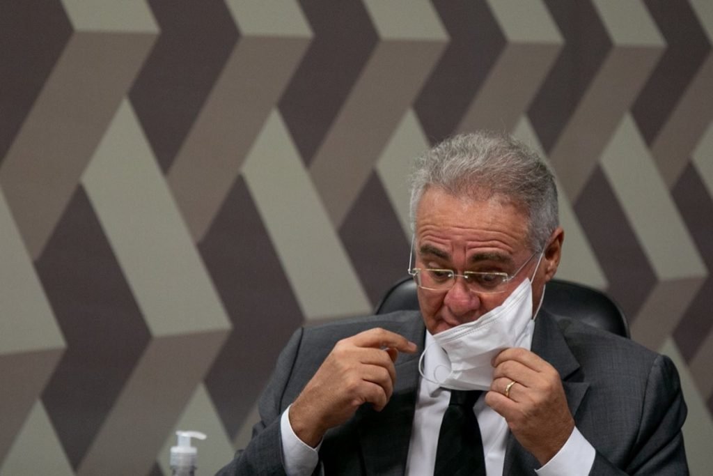 Senador Renan Calheiros na CPI da Pandemia