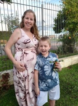 Miguel e a mãe