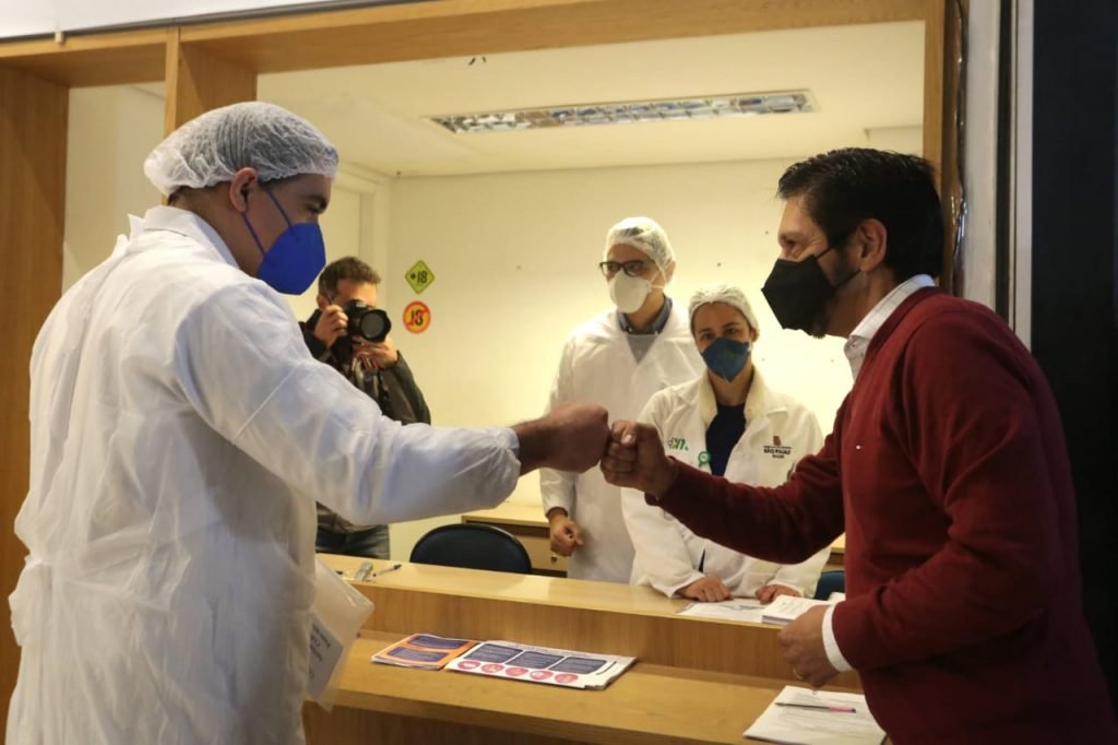 Barreira sanitária contra a Covid em CongonhasSão Paulo