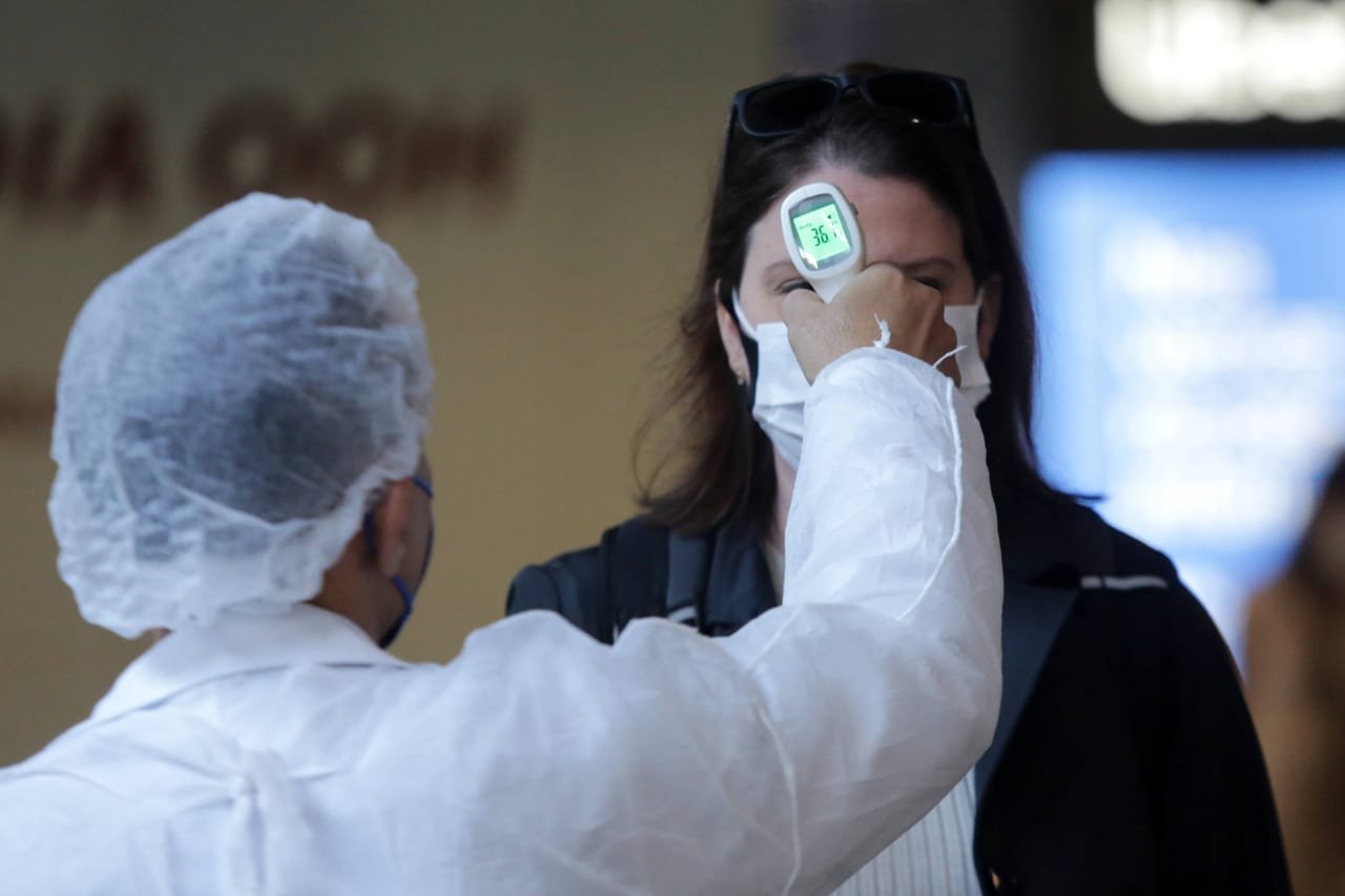 Barreira sanitária contra a Covid em CongonhasSão Paulo