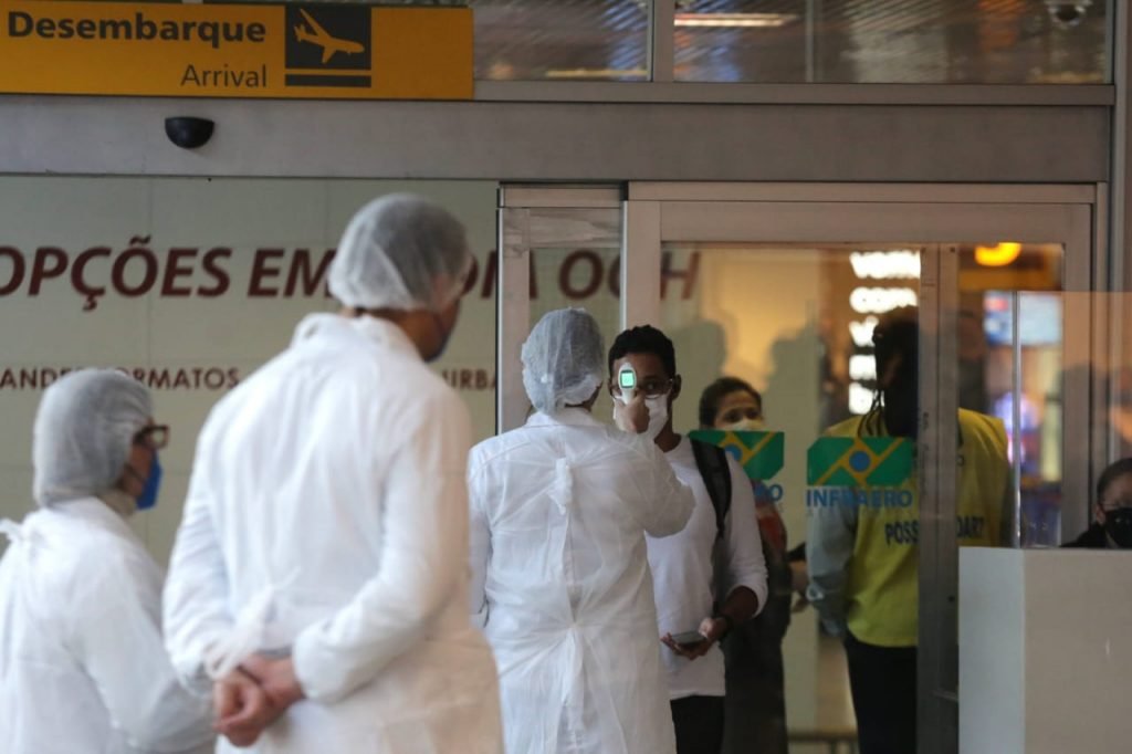 Barreira sanitária contra a Covid em CongonhasSão Paulo