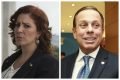 Montagem Carla Zambelli e João Doria