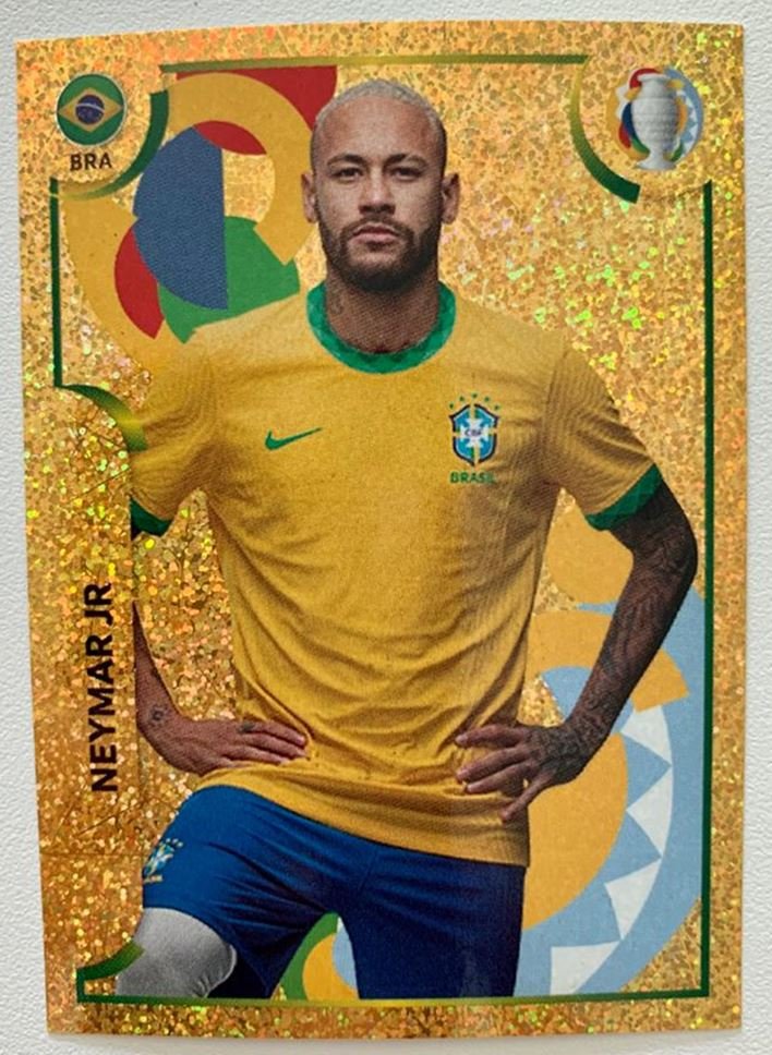 Neymar figurinha dourada