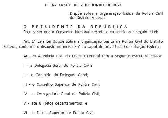 Publicação no DOU