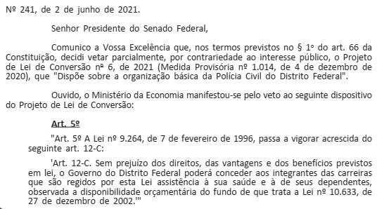 Publicação no DOU