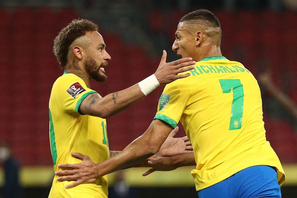 Neymar e Richarlison Seleção Brasileira