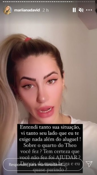 Mariana David expõe Jeff Moraes