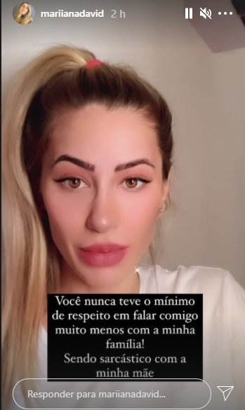 Mariana David expõe Jeff Moraes