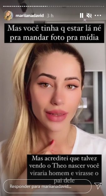 Mariana David expõe Jeff Moraes