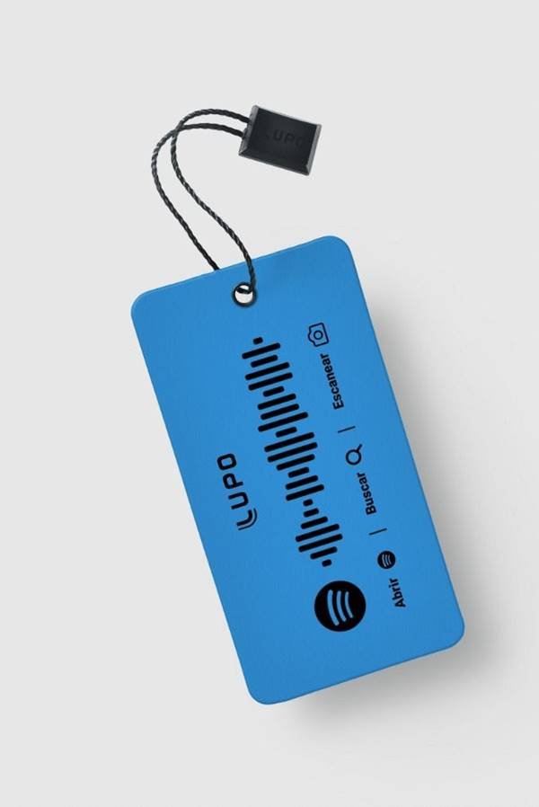 Etiqueta de playlist colaborativa da Lupo no Spotify para o Dia dos Namorados 2021