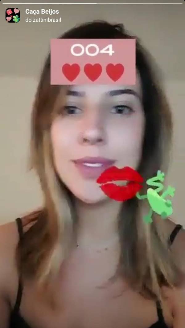 Filtro da Zattini no Instagram para o Dia dos Namorados 2021
