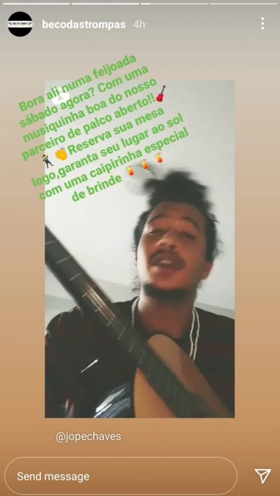 Evento marcado para sábado no Beco das Trompas