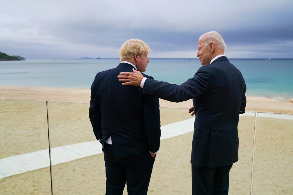 Boris Johnson e Joe Biden