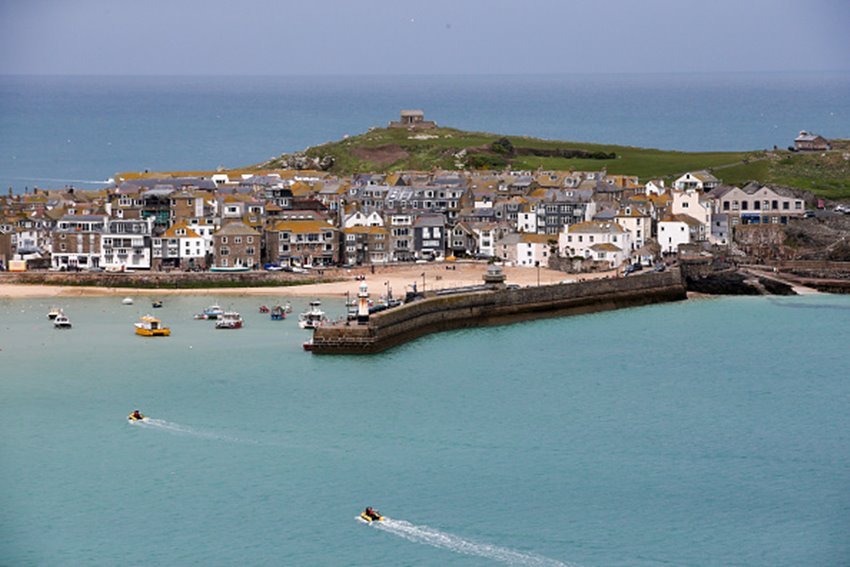 Porto de St Ives em Cornwall