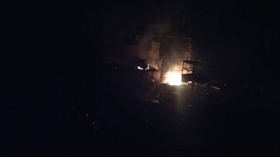 Casa incendiada por Lázaro Sousa