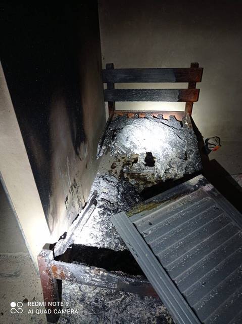 Casa incendiada por Lázaro Sousa