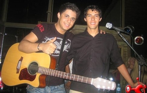 Cristiano e Gabriel, dupla antiga de Cristiano Araújo