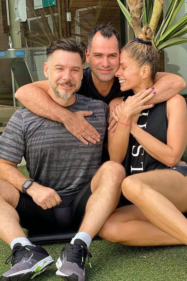 Alexandre Iodice, Marcio Luiz e Adriane Galisteu