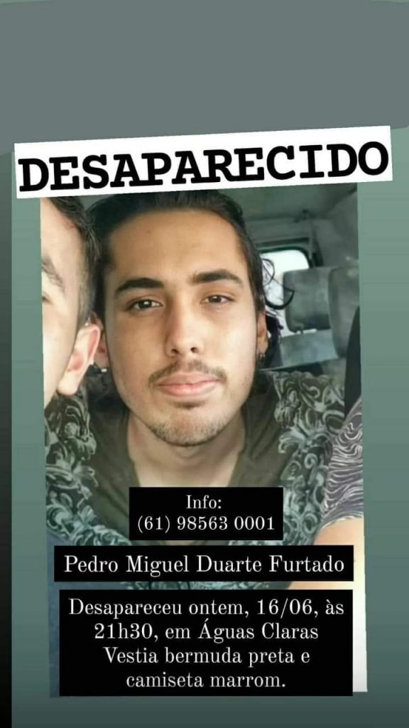 Pai procura por filho desaparecido no DF