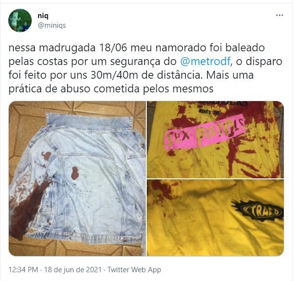 Homem é baleado no Metrô-DF