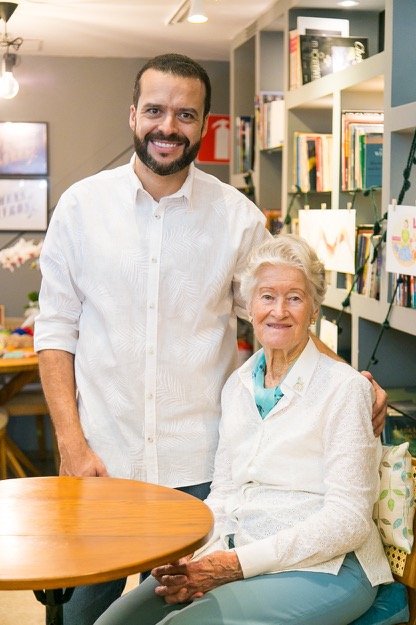 Dona Anita e o filho