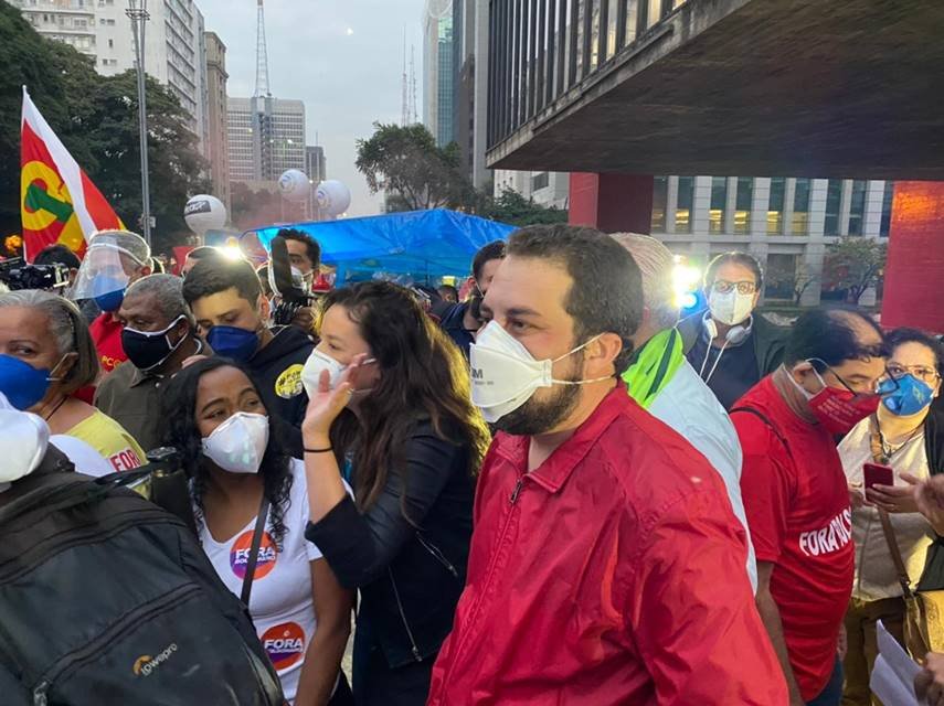 ato na avenida paulista contra o governo bolsonaro em 19/06