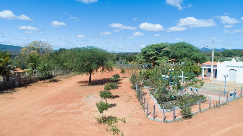 visão aérea de zona rural de Barra do Mendes
