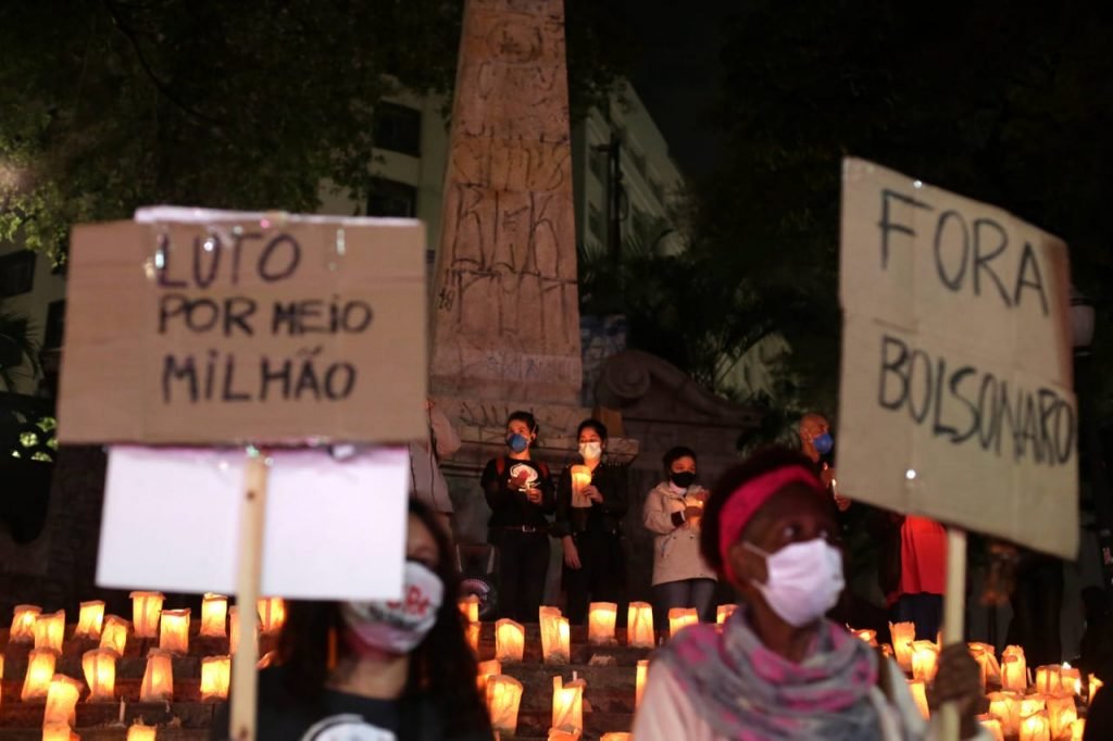homenagem em SP vítimas da covid-19