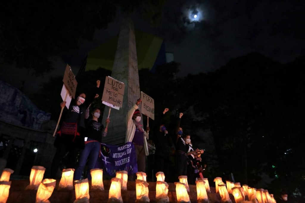 homenagem em SP vítimas da covid-19