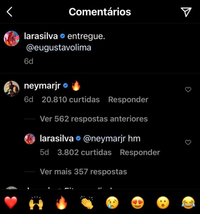 Neymar e Lara Silva