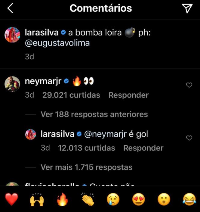 Neymar e Lara Silva