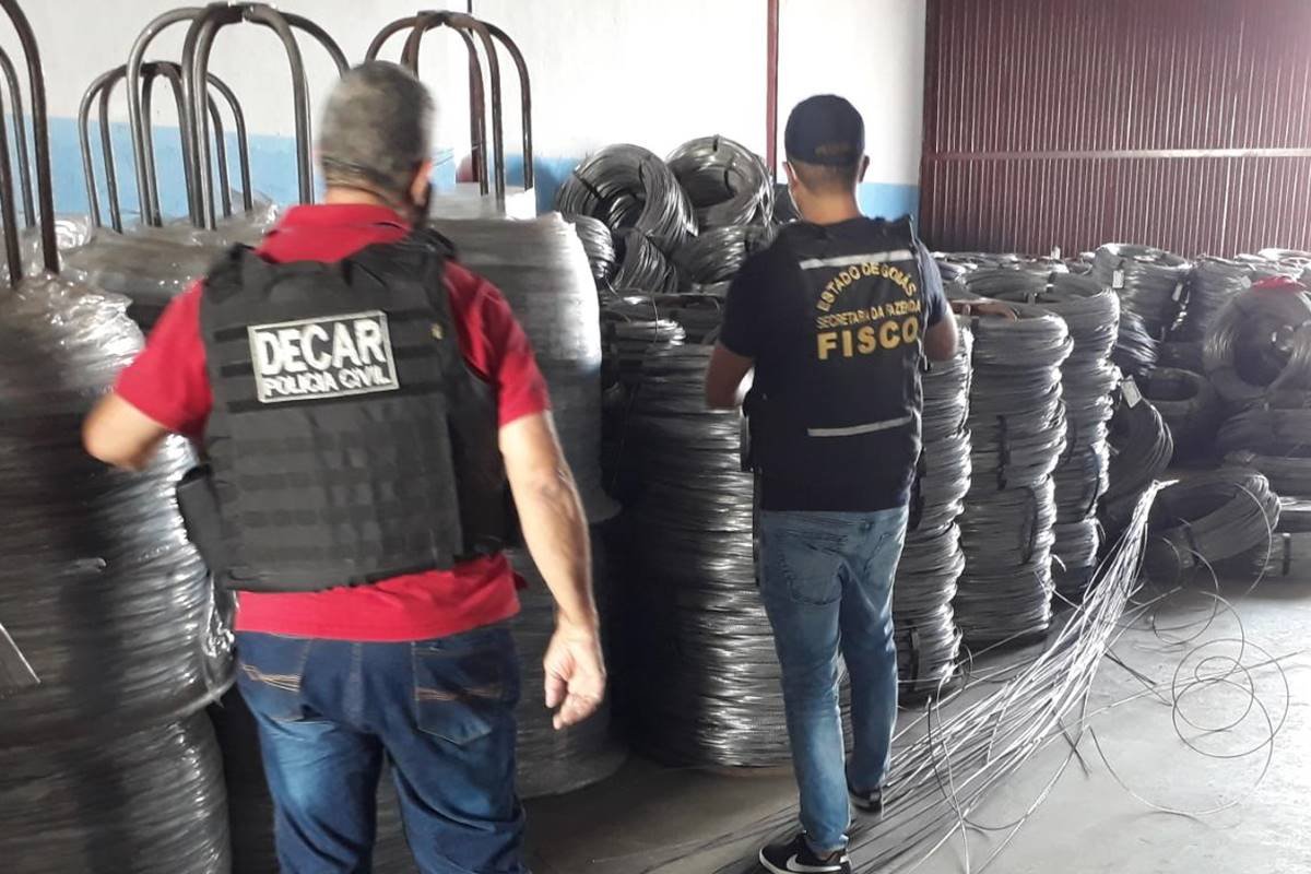 polícia de goiás recupera R$ 20 milhões em carga roubadas de ferro e aço