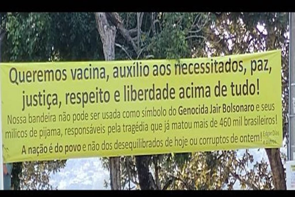 Bandeira do Brasil divide condomínio no DF onde moram general e ex-deputado