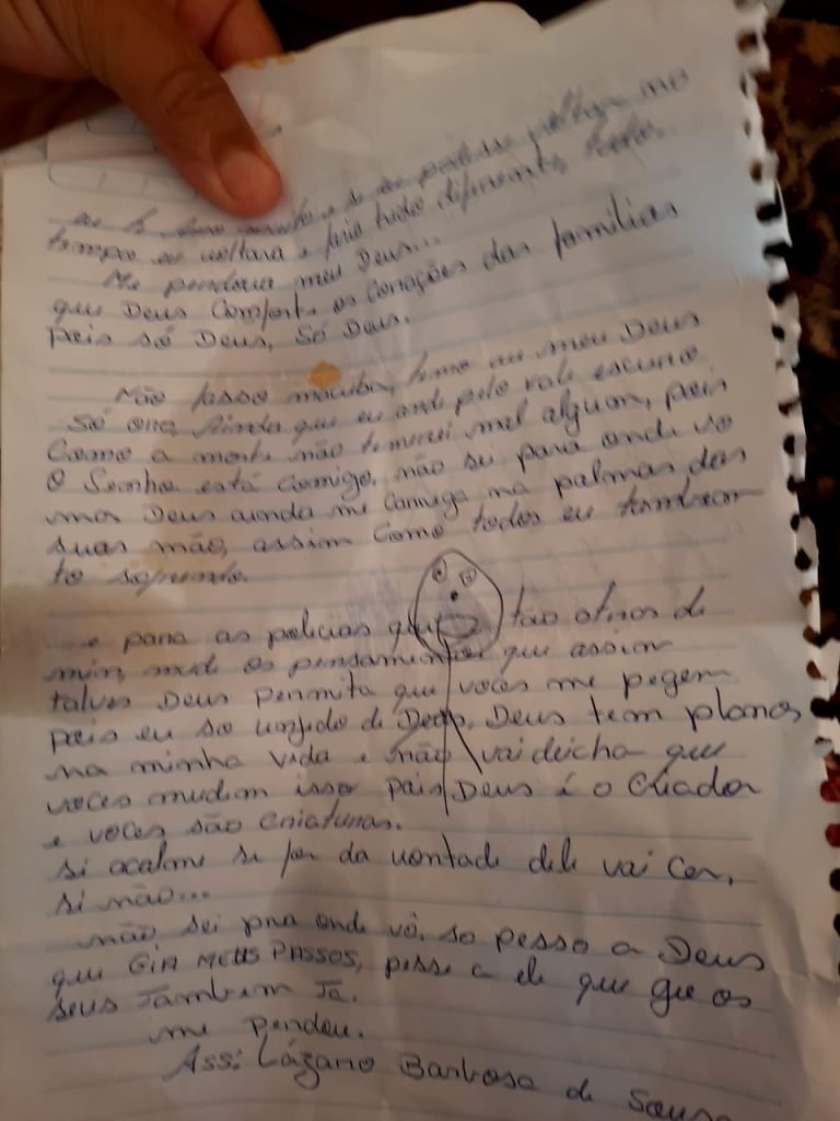 Carta supostamente escrita por Lázaro